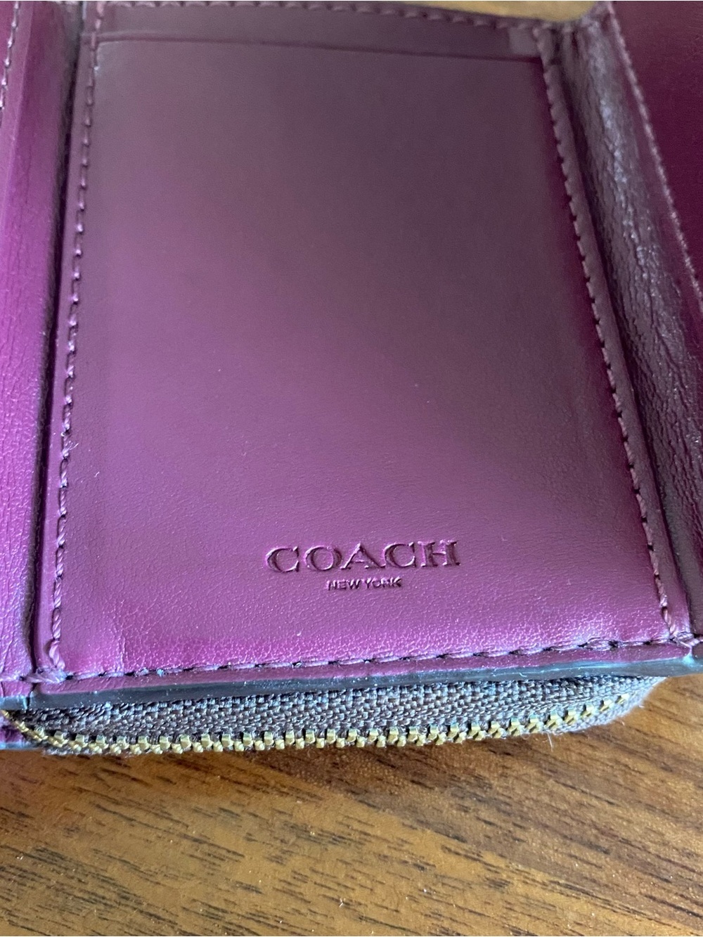 Coach Trifold Wallet - Picture 10 of 11